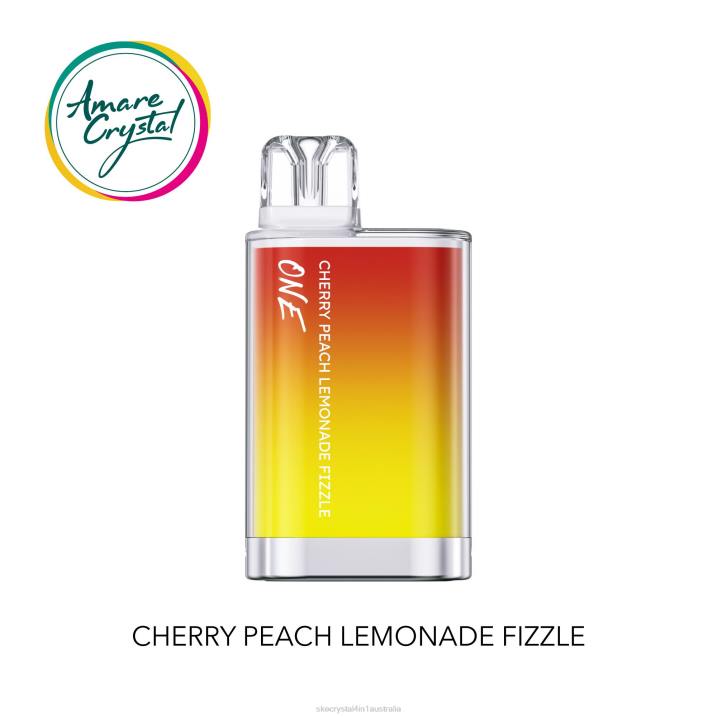SKE Amare Crystal One Disposable Vape Cherry Peach Lemonade Fizzle FJRP24 SKE Vape Australia