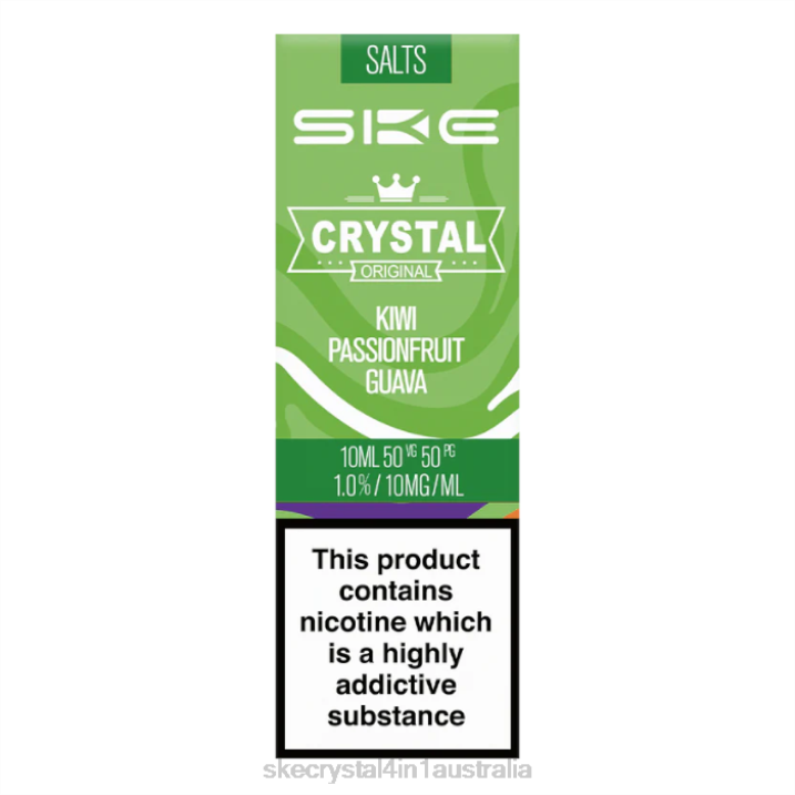SKE Crystal Nic Salt - 10ml Kiwi Passionfruit Guava FJRP115 SKE Vape Canberra