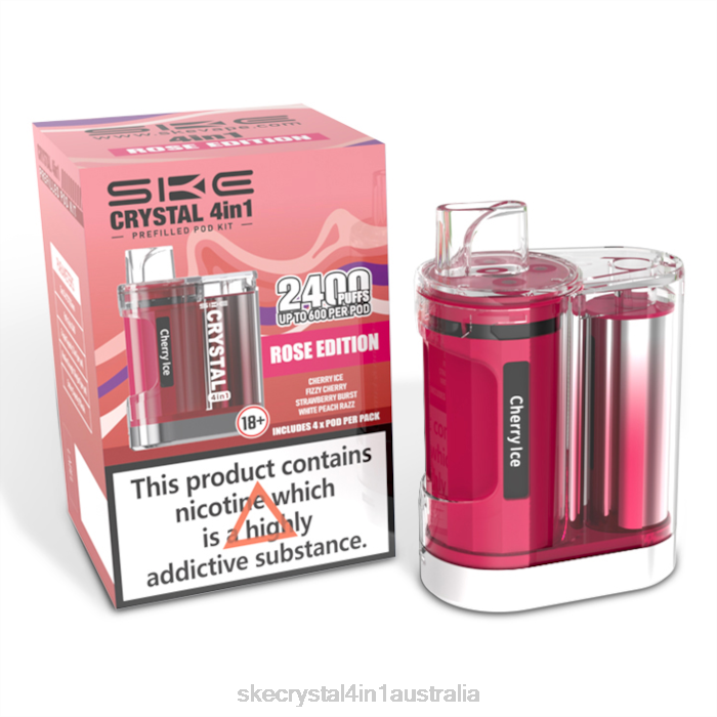 SKE Crystal 2400 4 in 1 Pod Kit Mixed Rose Edition FJRP98 SKE Vape Website