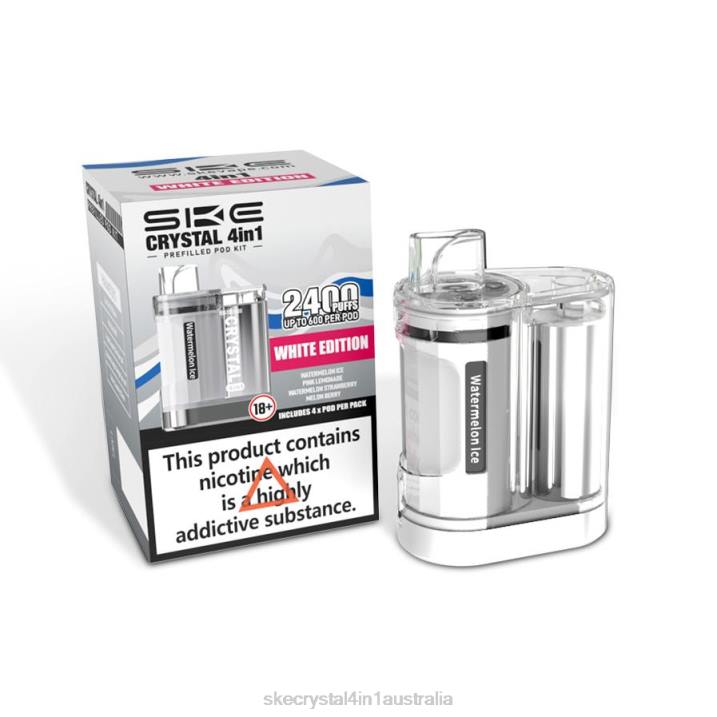 SKE Crystal 2400 4 in 1 Pod Kit Mixed White Edition FJRP5 SKE Vape Canberra