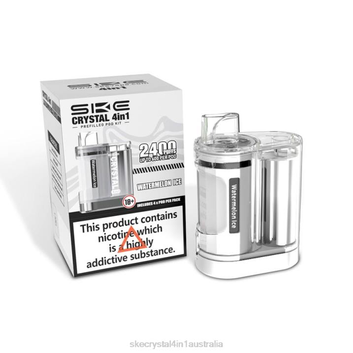 SKE Crystal 2400 4 in 1 Pod Kit Watermelon Ice FJRP10 SKE Vape Review