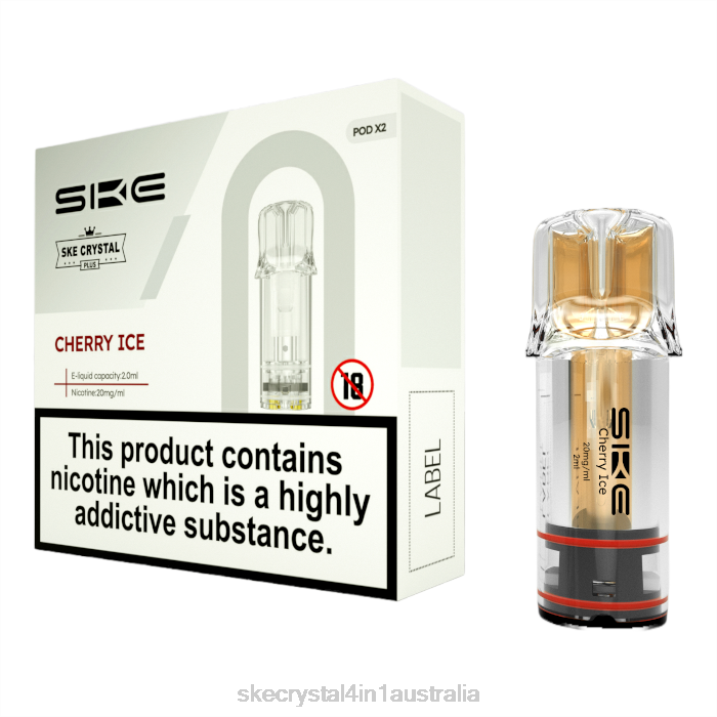 SKE Crystal Vapes Plus Pods Cherry Ice FJRP106 SKE Vape Flavours