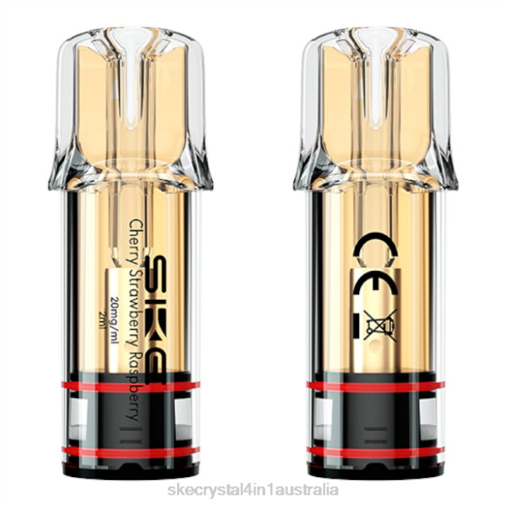 SKE Crystal Vapes Plus Pods Cherry Strawberry Raspberry FJRP109 SKE Vape Authentication